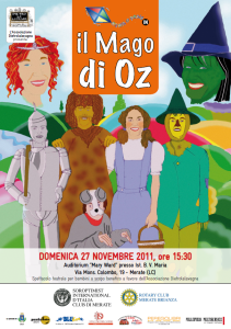 Locandina Il Mago di Oz - Compagnia teatrale Mamis & Papis - 27/11/2011