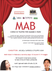 Locandina corso teatrale MAB - Piccoli Idilli