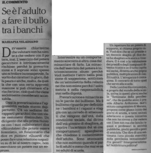 Articolo de La Repubblica di sabato 27 agosto 2016