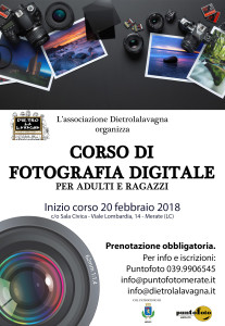 Volantino corso di fotografia digitale - febbraio 2018